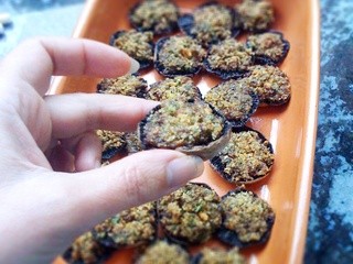 Stuffed mushrooms (pity they shrink so much!), Taste magazine, and a story about quail eggs and great service