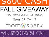 $800 Cash Fall Giveaway