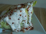 Iceberg Wedges with Homemade Ranch Dressing