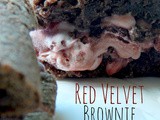 Red Velvet Brownie Ice Cream Sandwiches