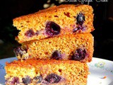 Black Grape Cake - Egg less and Butter free