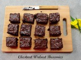 Chestnut Walnut Brownies (Gluten Free)