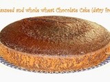 Flaxseed and Whole Wheat Chocolate Cake (Diary free)