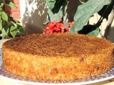 Orange semolina cake drizzled with citrusy honey- egg less and fat less