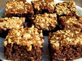 Peanut Brownies (Whole Wheat and  Egg less)