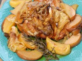 Crockpot Pork Roast with Apples & Onions
