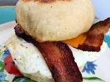Egg & Bacon Sandwich (Homemade Egg McMuffin)