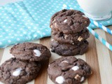 Hot Cocoa Pudding Cookies #Choctoberfest