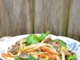Japanese Pan Noodles with Steak #FoodnFlix