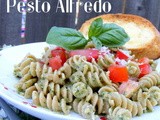 Pasta with Pesto Alfredo Sauce