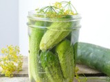 Refrigerator Dill Pickles #HandCraftedEdibles