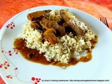 Steak Tips with Peppered Mushroom Sauce: src