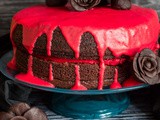 Bloody Good Double Chocolate Halloween Cake
