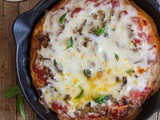 Easy Cast Iron Skillet Pizza