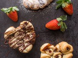 Easy Filled Puff Pastry Rose Hearts