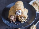 Pastry Baked Cannoli with Two Fillings
