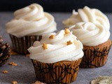 Pumpkin Cupcakes with a Maple Cream Cheese Frosting
