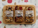 Almond, Cranberry and White Chocolate Chip Muesli Bars