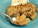 Apple Crisp with Maple Whip Cream