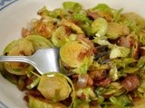Bacon Brussel Sprouts with Maple Syrup