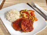 Baked bbq Center Chops