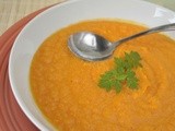 Butternut Squash Carrot Ginger Soup