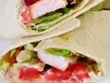Chicken Club House Wrap with baconnaise