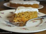Single Layer Carrot Cake with Orange Icing