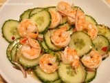 Sweet Chili Shrimp and Cucumber Salad .... Only 4 Ingredients