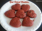 Red Velvet Cookie - Heart Shaped food idea for Valentines day