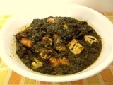 Palak paneer / spinach with cottage cheese