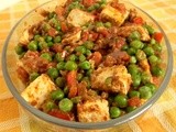 Paneer Matar Masala Today while writing