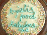 Vanilla cake with Butter cream frosting ( Anniversary series)
