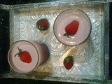 Eggless strawberry mousse recipe, quick strawberry mousse recipe