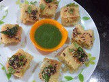Instant Khatta Dhokla Recipe|Gujarati white dhokla using rava in microwave