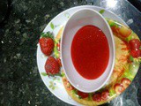 Strawberry sauce home made recipe|How to make strawberry syrup-topping