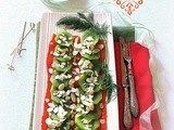 Carpaccio di Salmone Selvaggio e Kiwi
