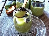 Crema di Avocado e Pere al Caviale di Cioccolato