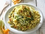 Spaghetti di Zucchine al Ragù di Pesce e Fiori di Zucca