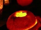 Souffle' di Zucca con cuore di Caprino e i lumini di mandarino di mio nonno
