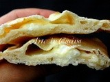 Calzone al formaggio con impasto senza lievito