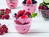 Frozen yogurt ai frutti di bosco