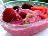 Gelato light fragole e macedonia
