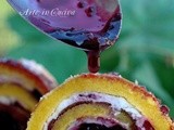 Girelle gelato e frutti di bosco