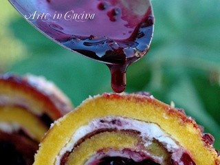 Girelle gelato e frutti di bosco