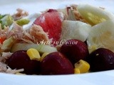 Insalata light tonno frutta yogurt greco