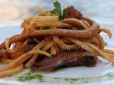 Linguine con seppie e pesto primo piatto di mare