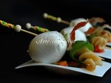 Pasta con zucchine verdure pancetta e mozzarella di bufala