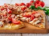 Pizza tonno e pomodoro senza lievitazione