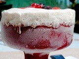 Soufflè gelato con fragole